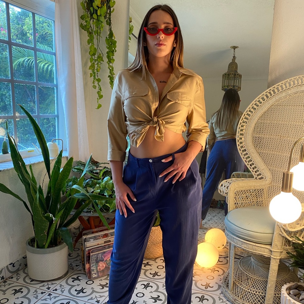 Ralph Lauren Gold Blouse